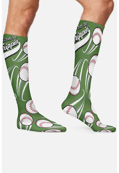 Legwear MPRINTSUPPOR Men's 10-15Mmhg Compression Socks Pitchers Be Trippin
