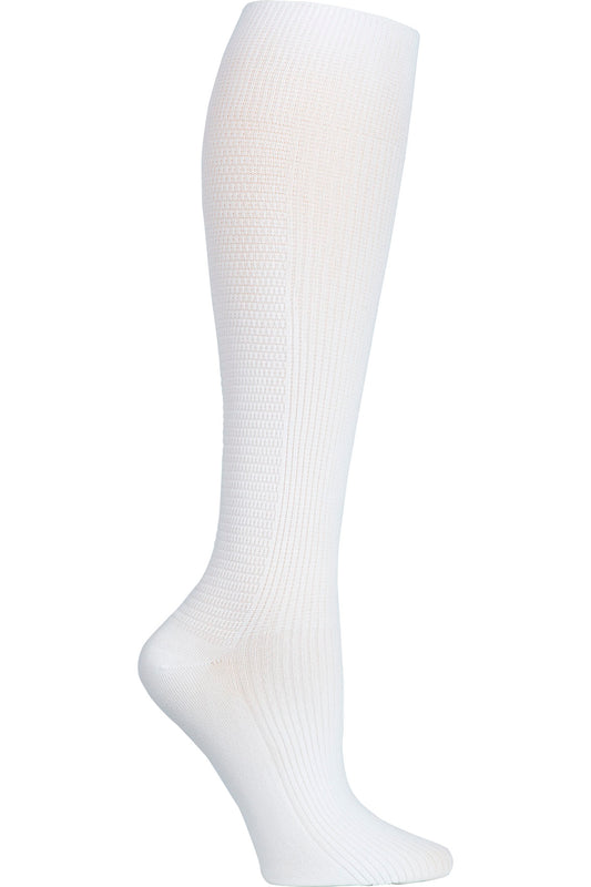 Legwear MYTSSOCK1 4 single pair of Mens Support Socks White Model Image Front | Cherokee