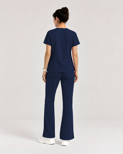 Foundry Women's 1005 Quinn 2 Pocket V-Neck Top Navy