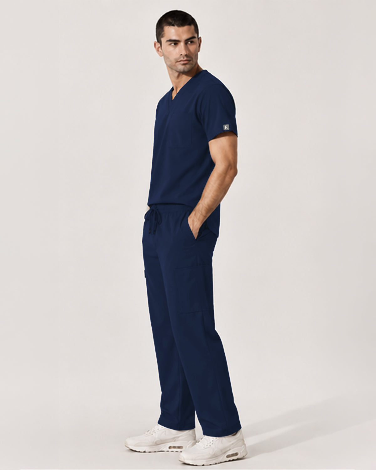 Foundry Men's 1505 Cobalt Men'S 1 Pocket V-Neck Top Navy