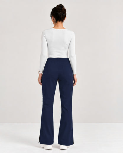 Foundry Women's 2005 Jasmine 5 Pocket Mini Flare Cargo Pant Navy