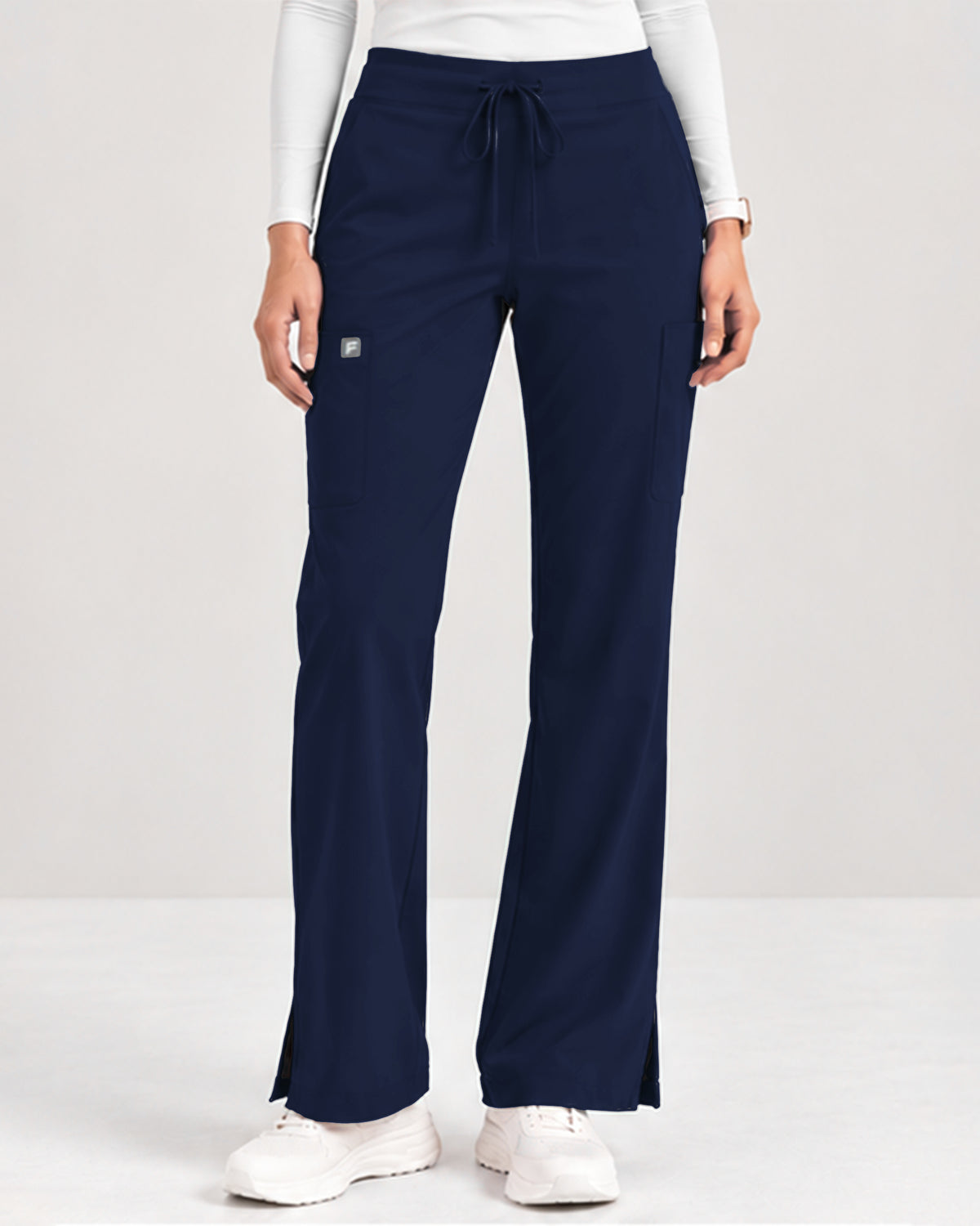 Foundry Women's 2005 Jasmine 5 Pocket Mini Flare Cargo Pant Navy