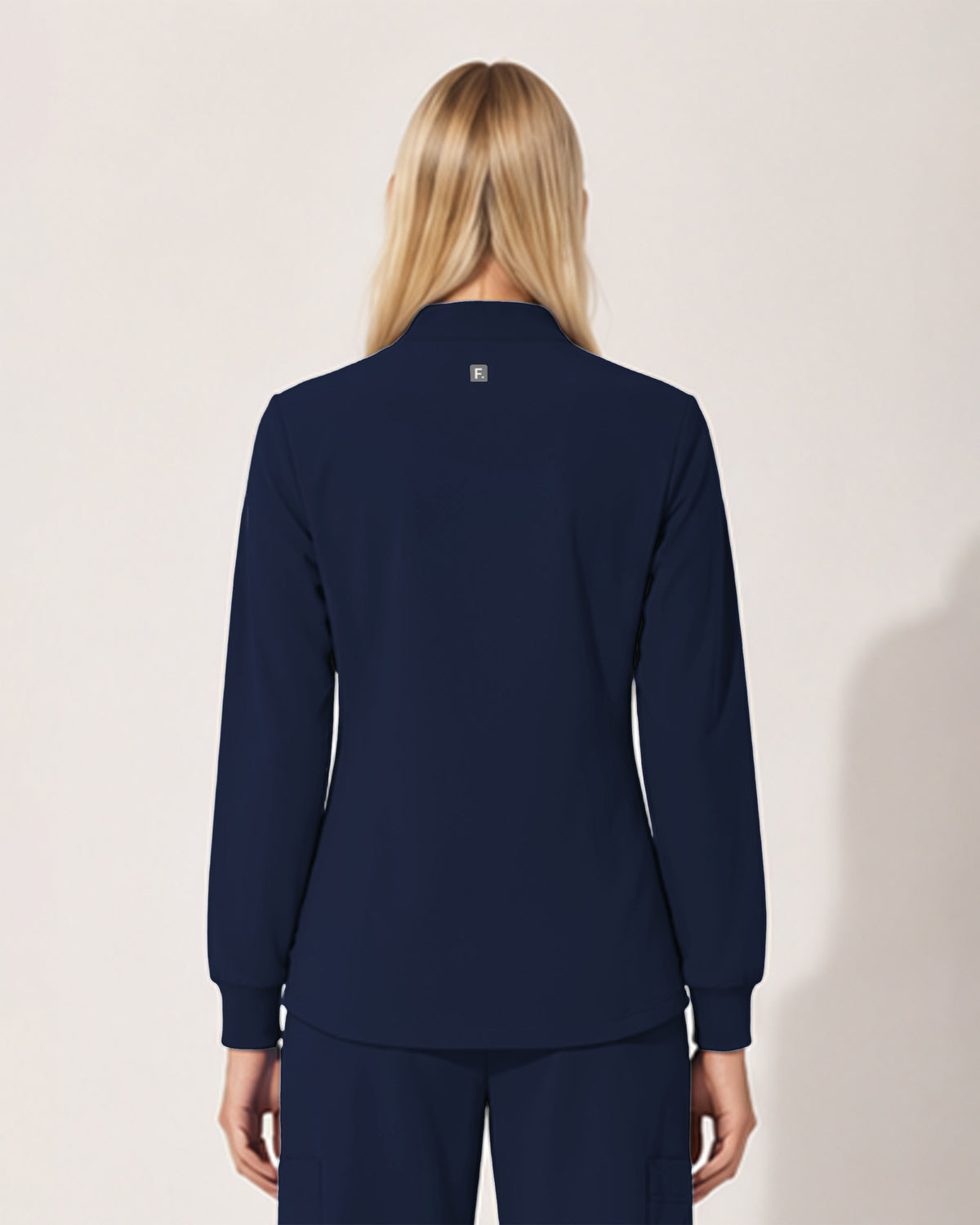 Foundry Women's 6005 Ellis 2 Pocket Scrub Jacket Navy