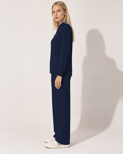Foundry Women's 6005 Ellis 2 Pocket Scrub Jacket Navy