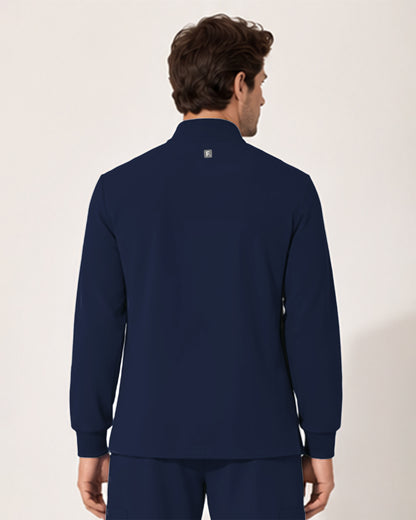 Foundry Men's 6505 Slate Men'S 2 Pocket Scrub Jacket Navy