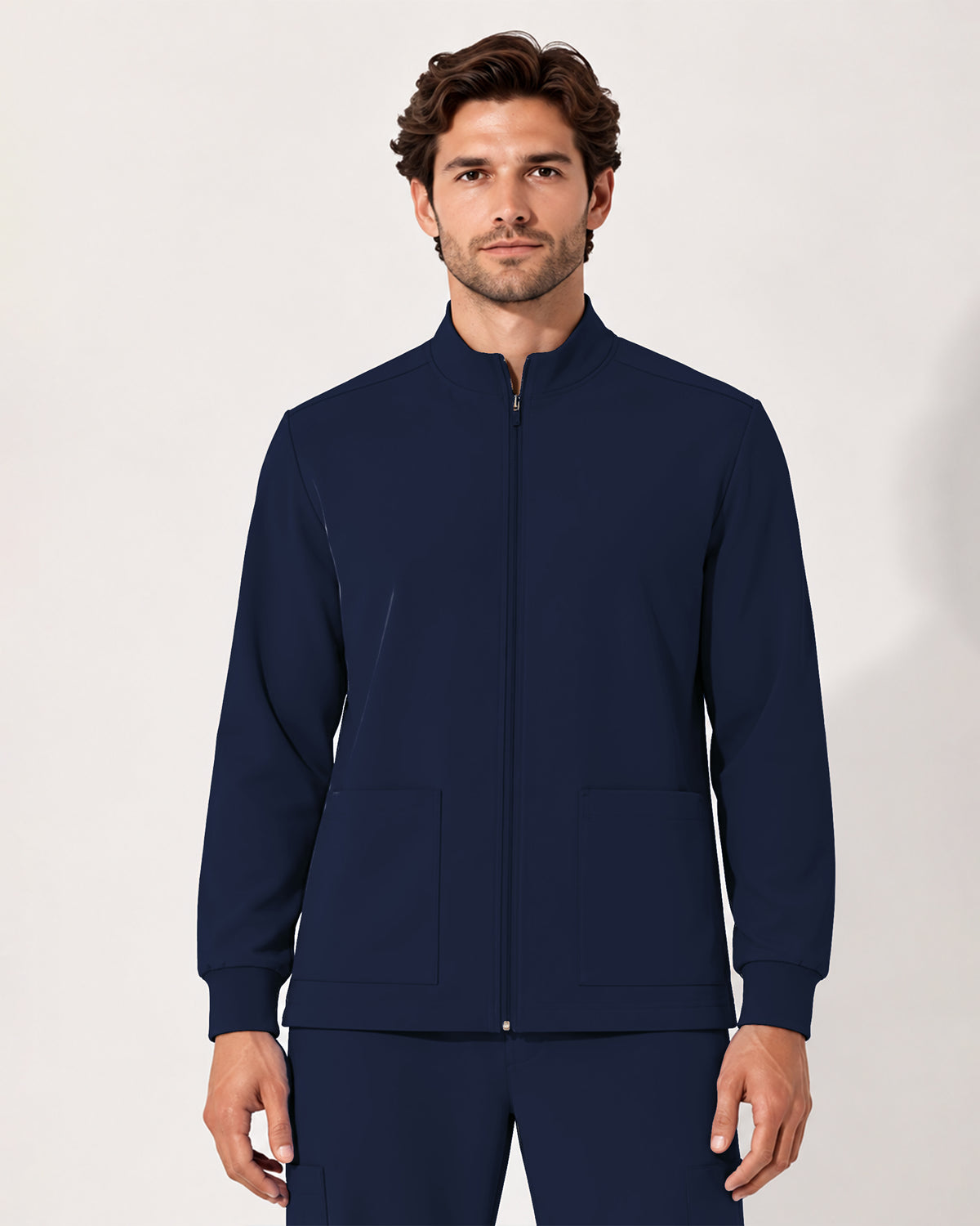 Foundry Men's 6505 Slate Men'S 2 Pocket Scrub Jacket Navy