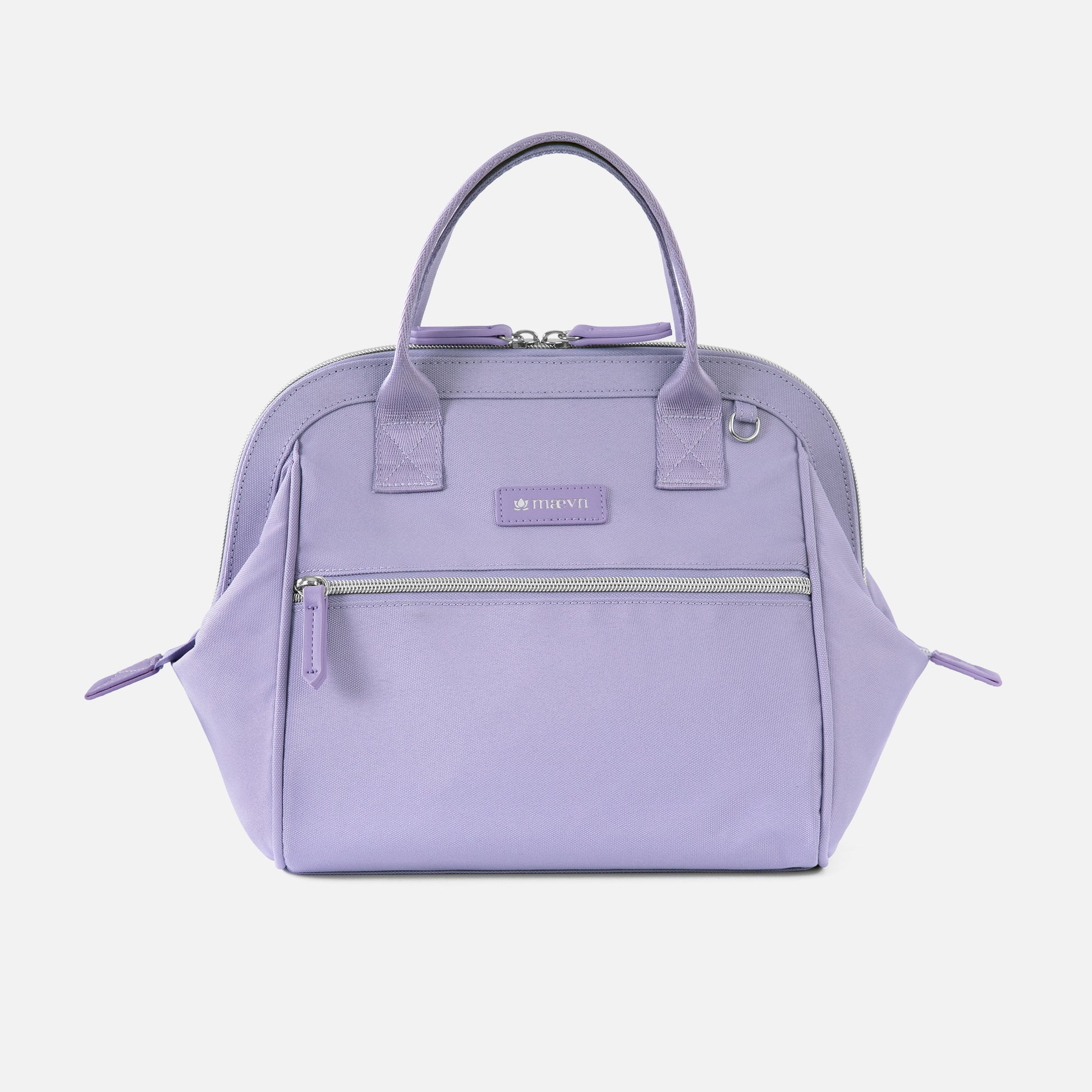 Front view of Maevn Blossom Signature 2100 Women's V-Neck Scrub Top in solid color