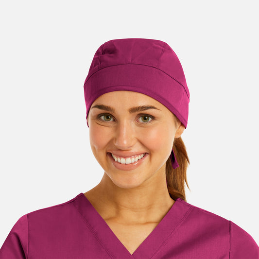 Scrub Cap NC010 UNISEX CAP Raspberry