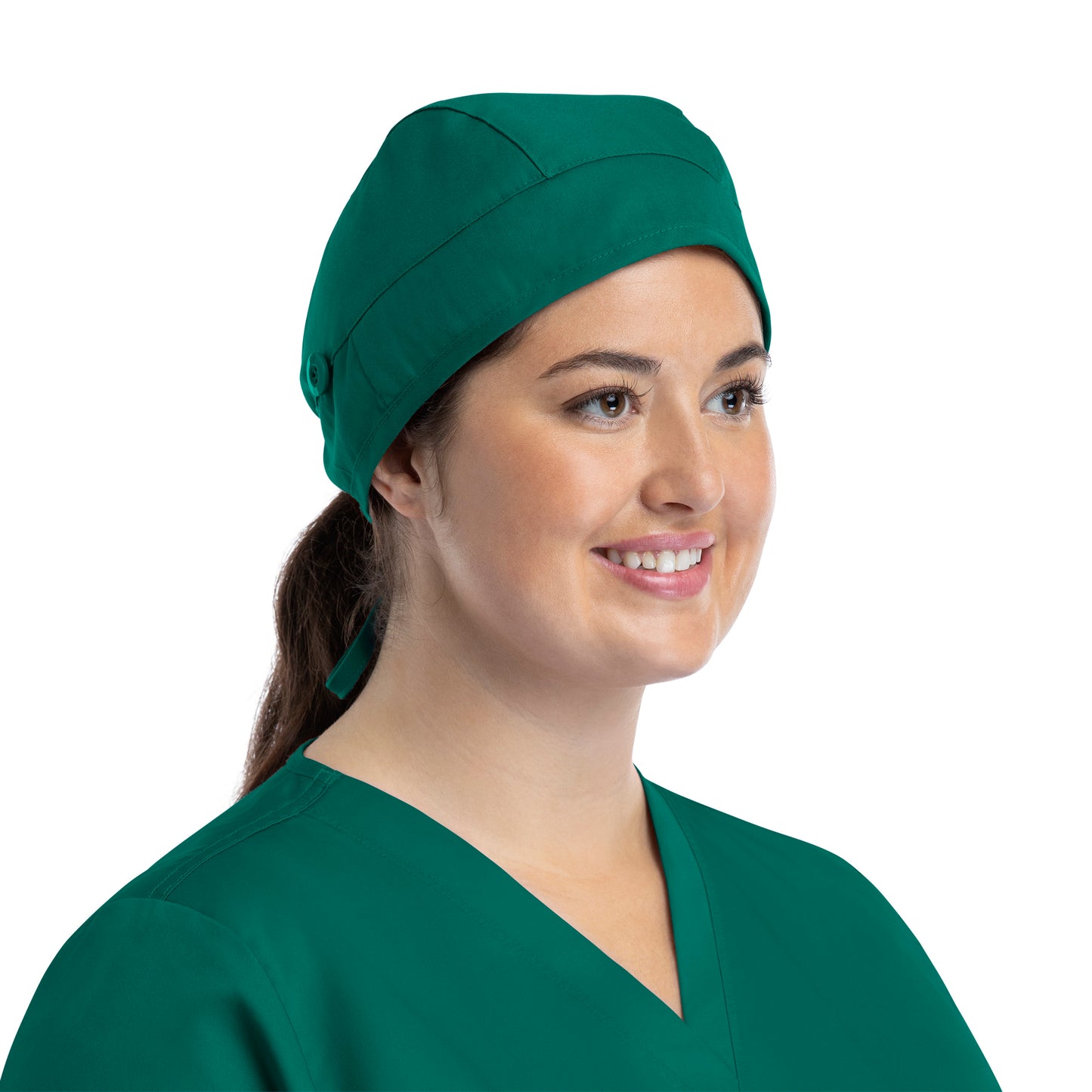 Scrub Cap NC015 Unisex Cap with Button HUNTER