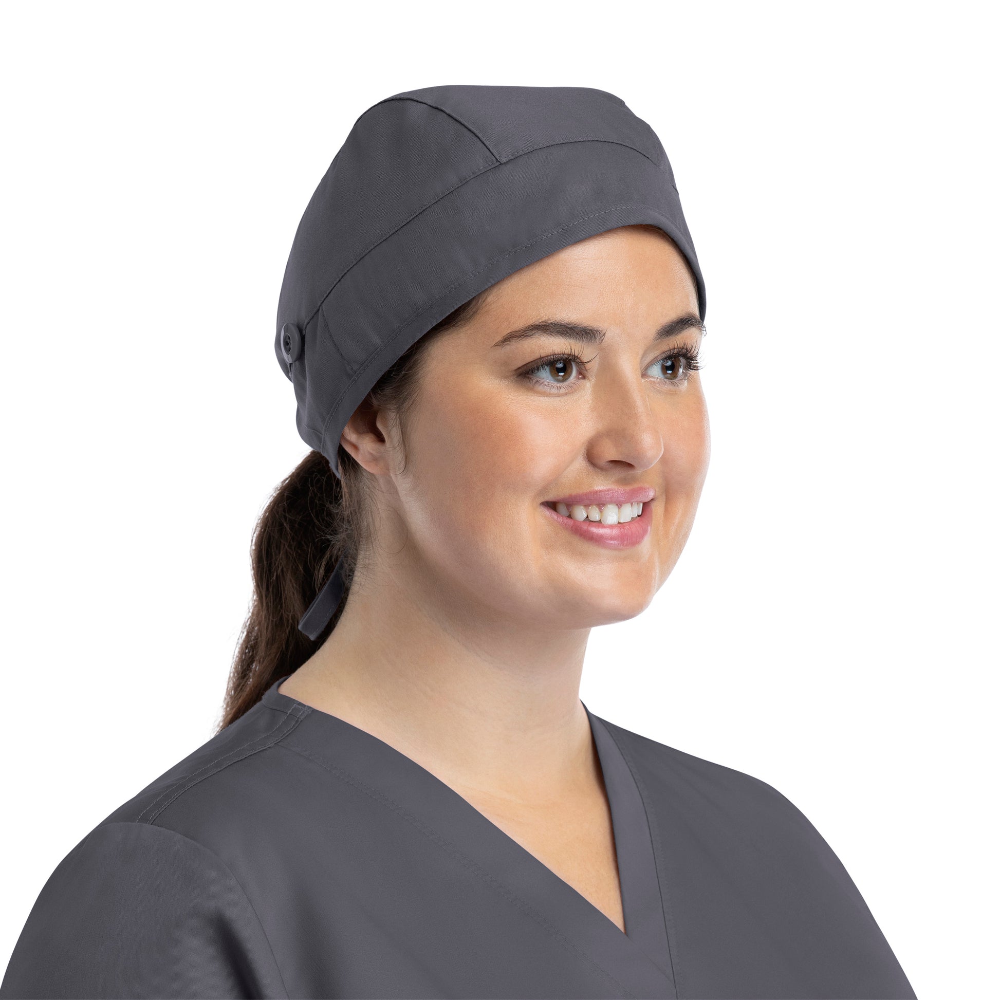 Front view of Maevn Blossom Signature 2100 Women's V-Neck Scrub Top in solid color