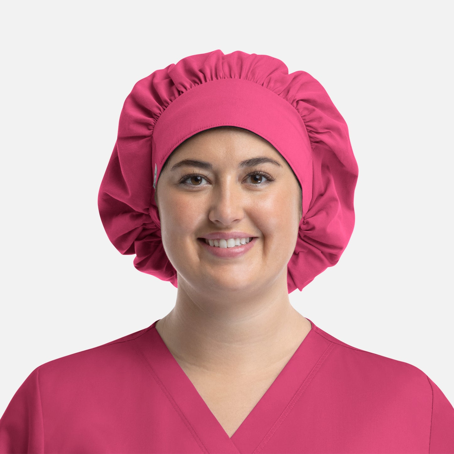 Scrub Cap NC020 Unisex Bouffant Cap Fuchsia