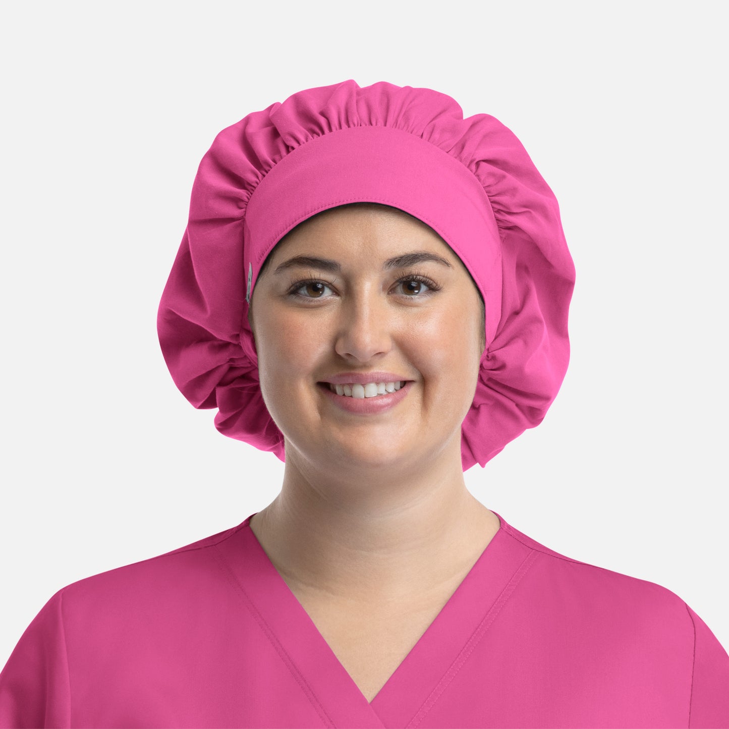 Scrub Cap NC020 Unisex Bouffant Cap Candy Pink