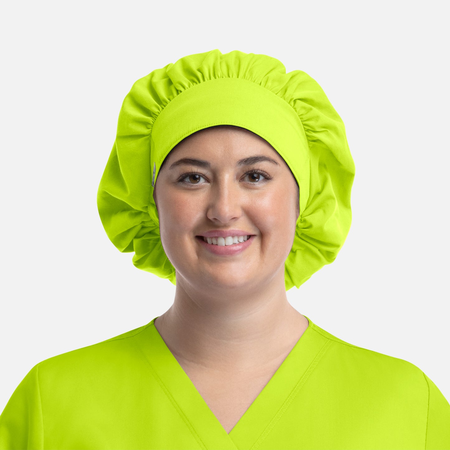 Scrub Cap NC020 Unisex Bouffant Cap Lime