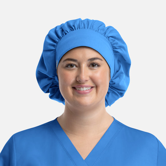 Scrub Cap NC020 Unisex Bouffant Cap Malibu Blue