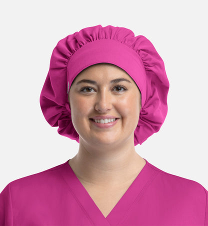 Scrub Caps NC020 Unisex Bouffant Cap Rose Pink (RPK)