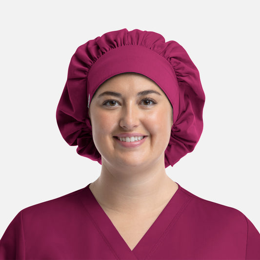 Scrub Cap NC020 Unisex Bouffant Cap Raspberry