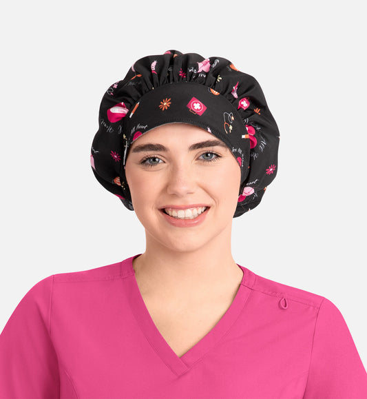 Scrub Cap NC325 Unisex Printed Bouffant Cap All Heart