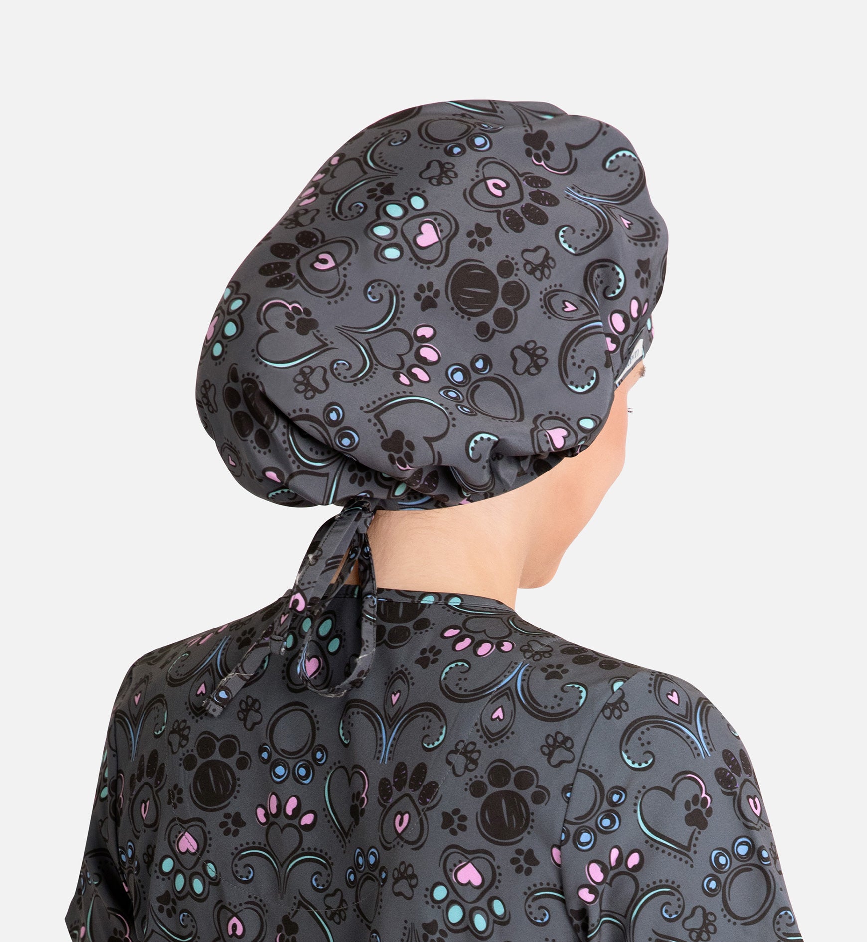Scrub Cap NC325 Unisex Printed Bouffant Cap Regal Paws