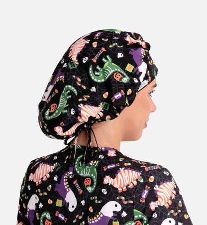 Scrub Cap NC325 Unisex Printed Bouffant Cap Trick-a-saurus