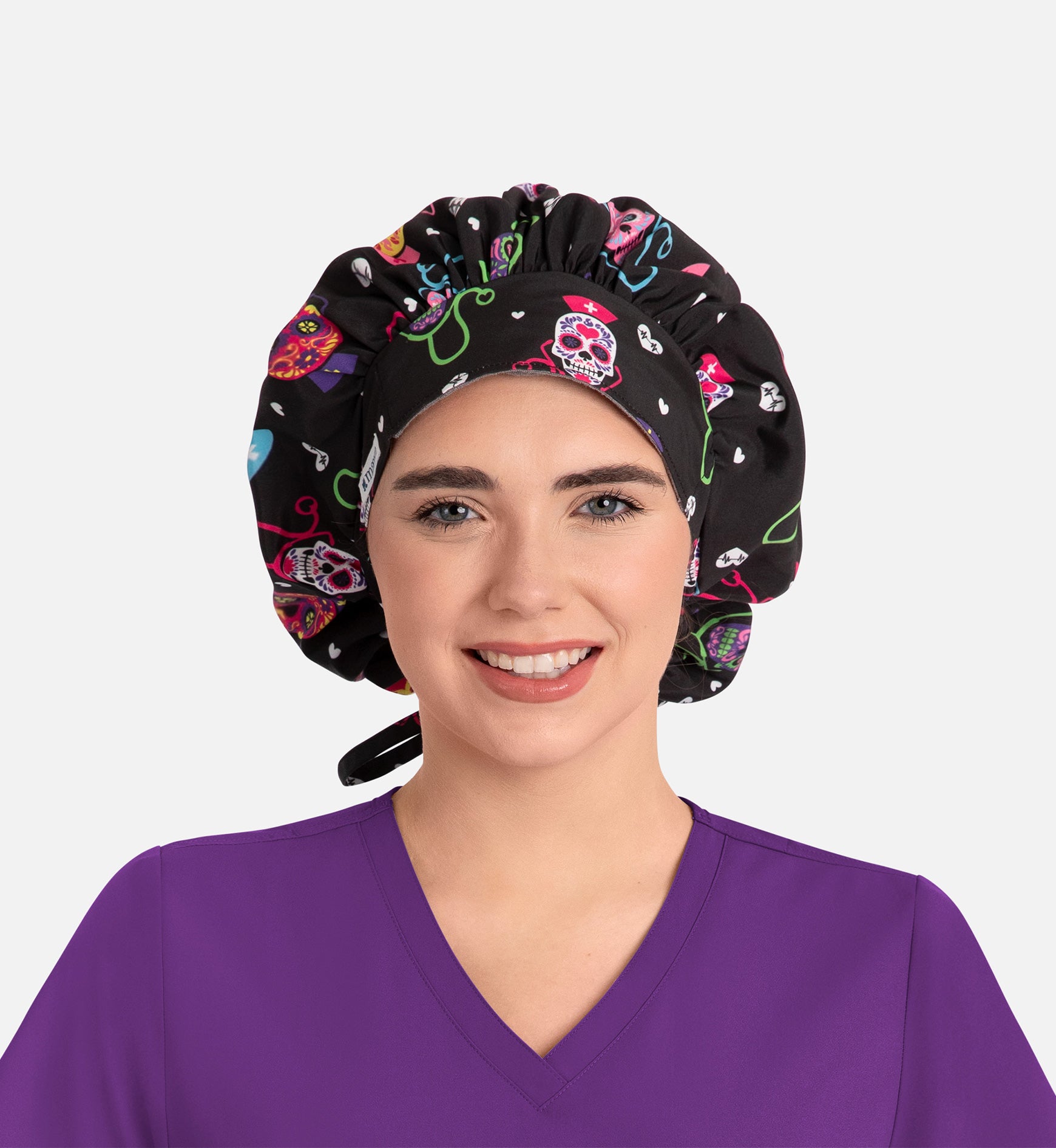 Scrub Cap NC325 Unisex Printed Bouffant Cap Trust your Nurse