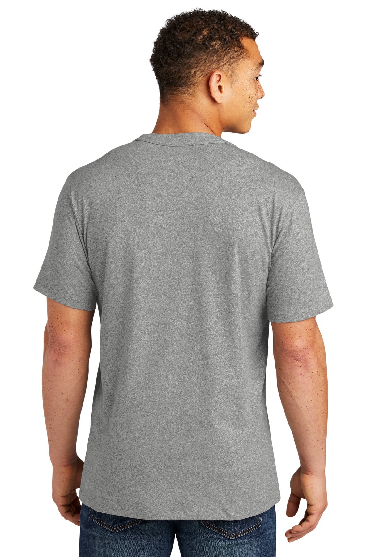 New Era  Heritage Blend Crew Tee. NEA100 Shadow Grey Heather