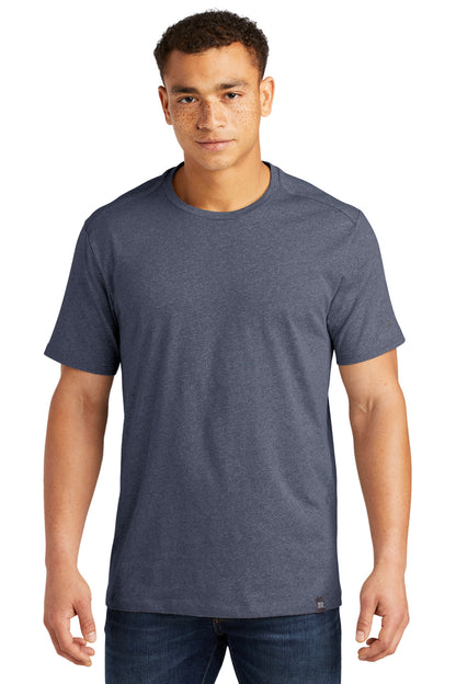 New Era  Heritage Blend Crew Tee. NEA100 True Navy Heather