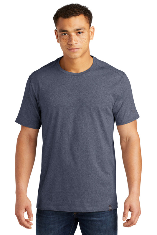 New Era  Heritage Blend Crew Tee. NEA100 True Navy Heather