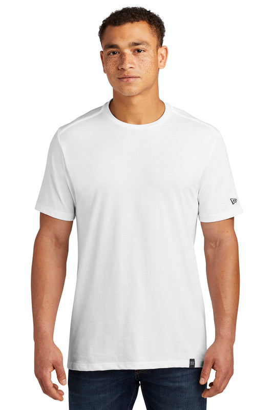 New Era  Heritage Blend Crew Tee. NEA100 White
