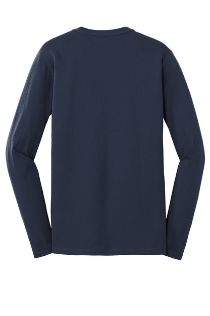 New Era  Heritage Blend Long Sleeve Crew Tee. NEA102 True Navy