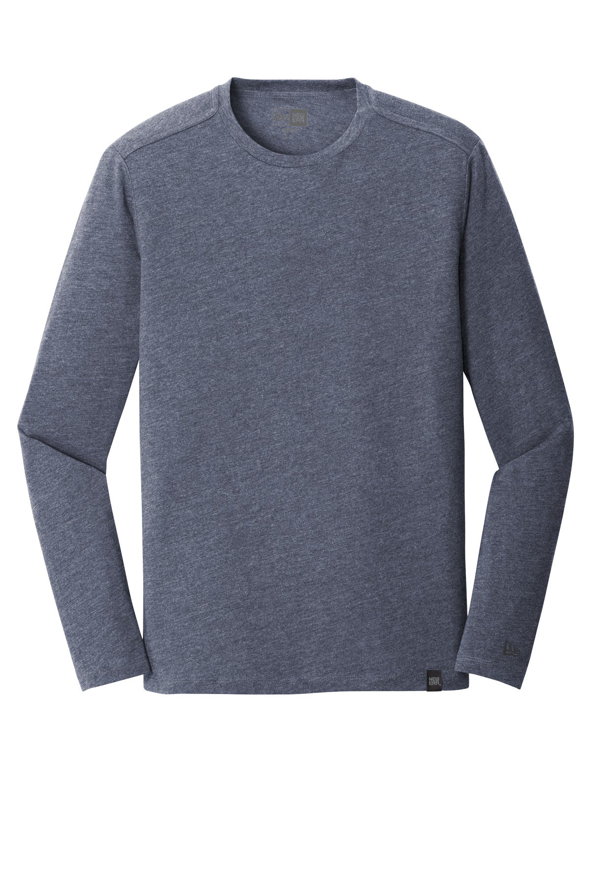 New Era  Heritage Blend Long Sleeve Crew Tee. NEA102 True Navy Heather