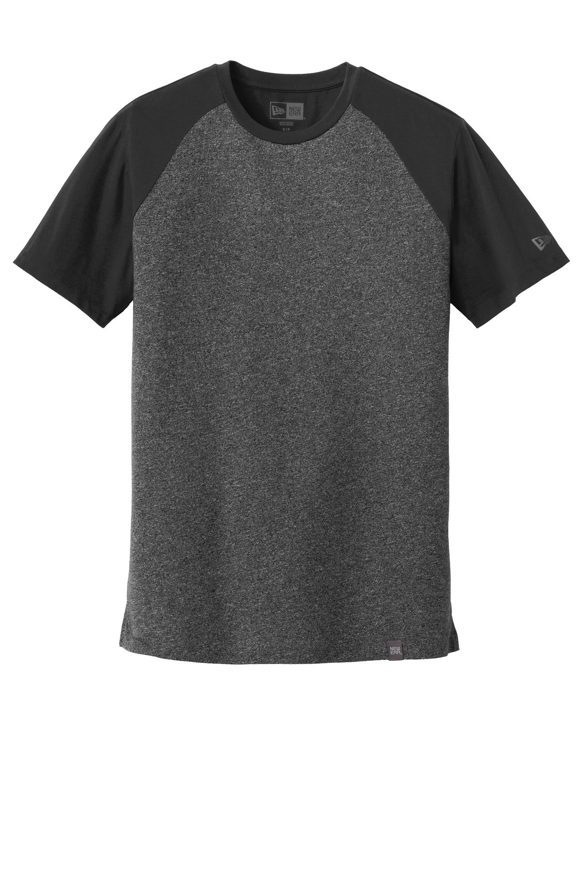 New Era  Heritage Blend Varsity Tee. NEA107 Black/ Black Twist