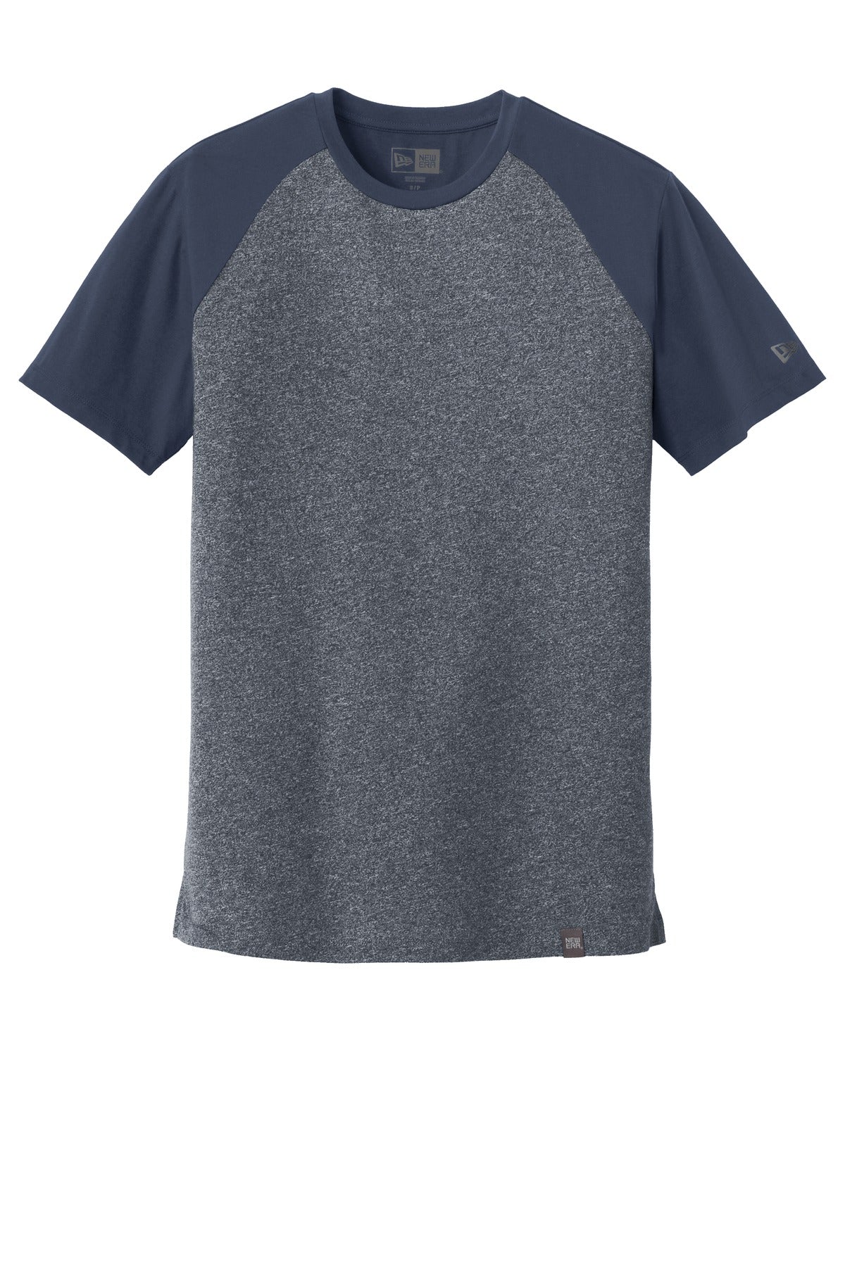 New Era  Heritage Blend Varsity Tee. NEA107 True Navy/ True Navy Twist