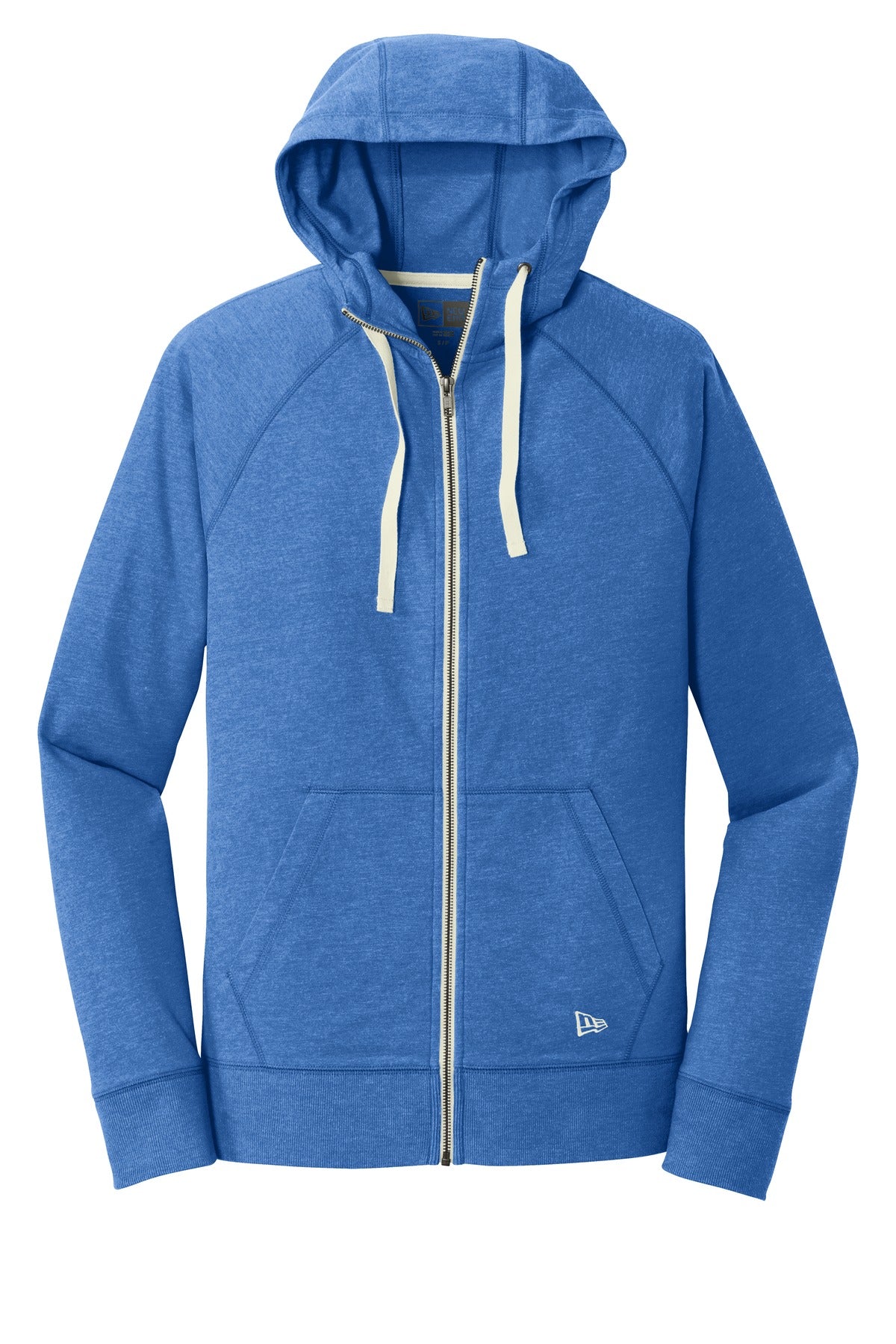 New Era  Sueded Cotton Blend Full-Zip Hoodie. NEA122 Royal Heather