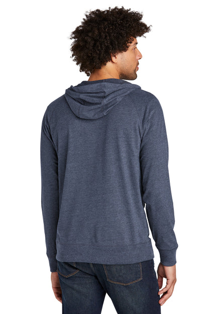 New Era  Sueded Cotton Blend Full-Zip Hoodie. NEA122 True Navy Heather