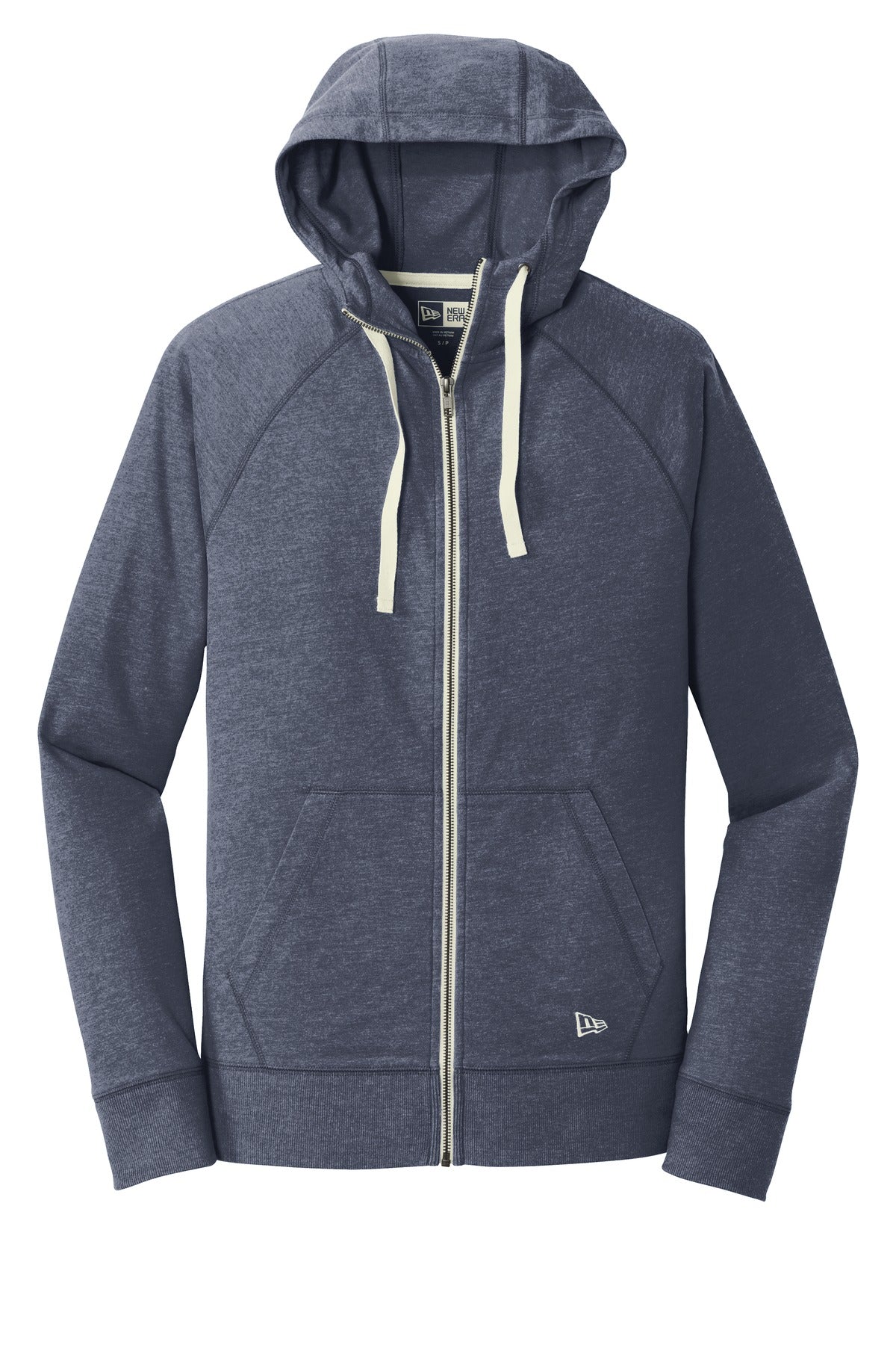 New Era  Sueded Cotton Blend Full-Zip Hoodie. NEA122 True Navy Heather
