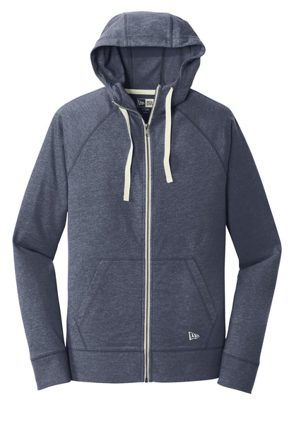 New Era  Sueded Cotton Blend Full-Zip Hoodie. NEA122 True Navy Heather