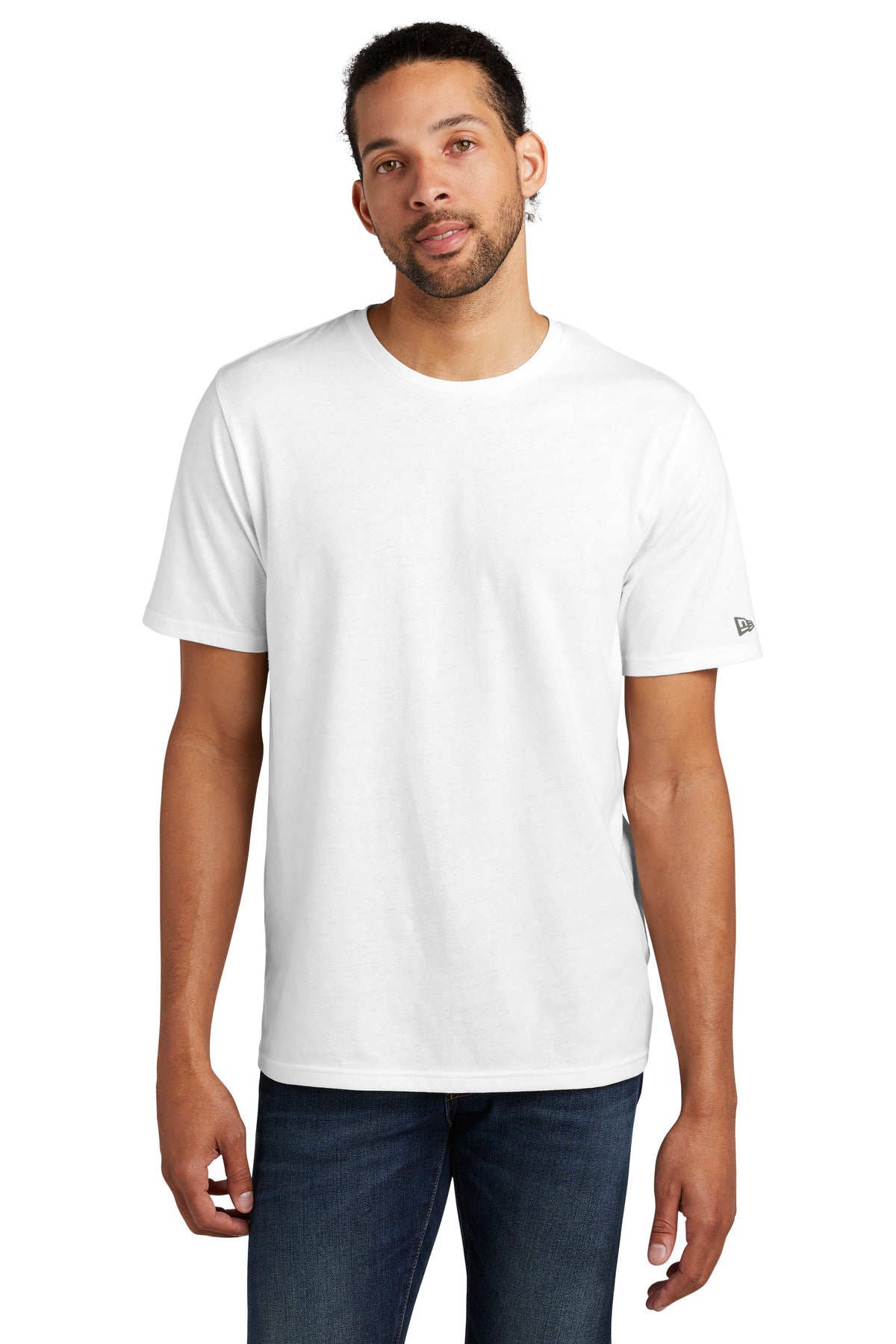 New Era  Tri-Blend Tee NEA135 Fan White Solid