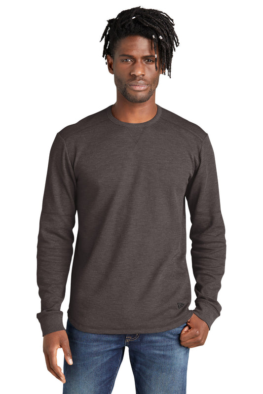 New Era Thermal Long Sleeve NEA140 Black Heather