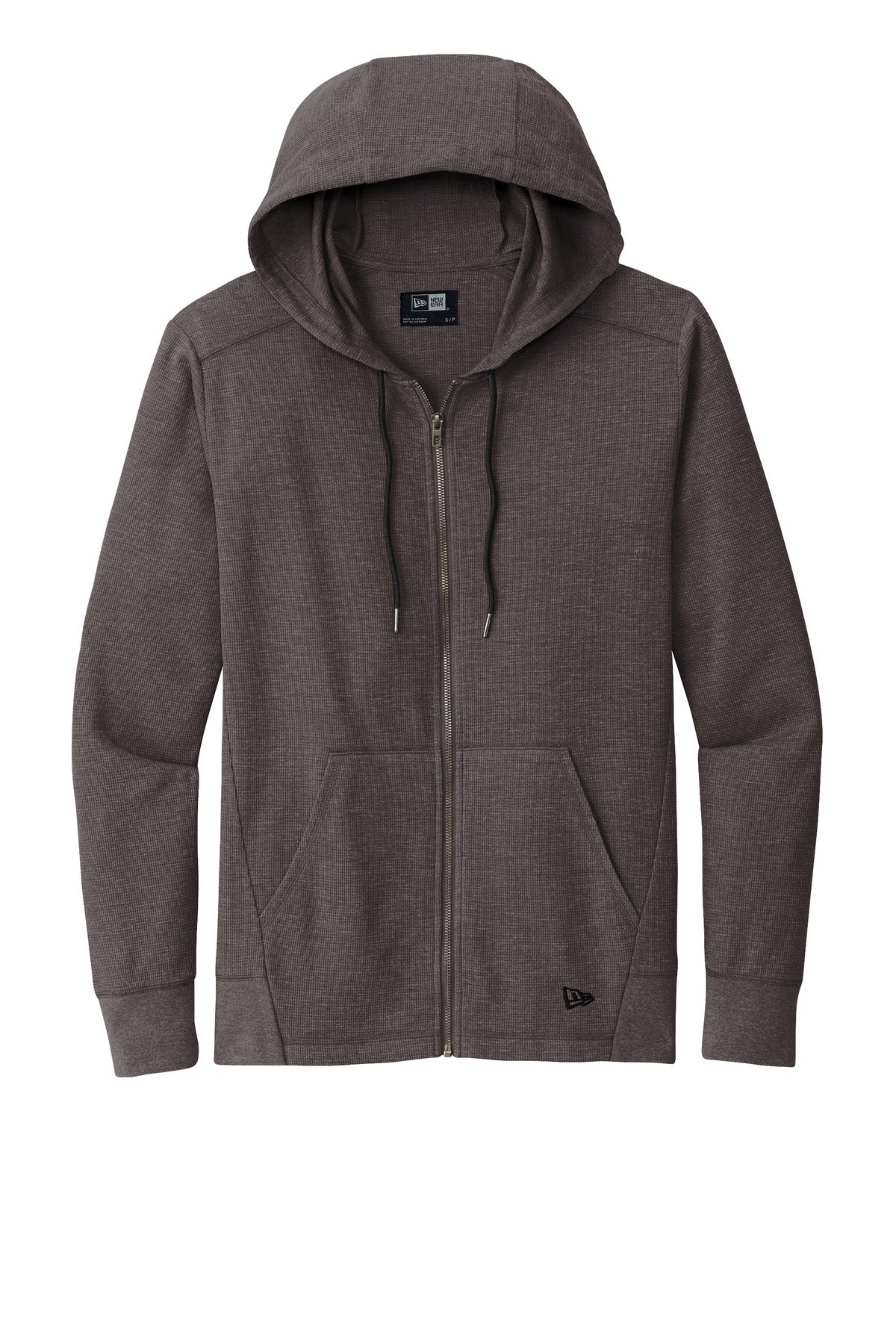 New Era Thermal Full-Zip Hoodie NEA141 Black Heather