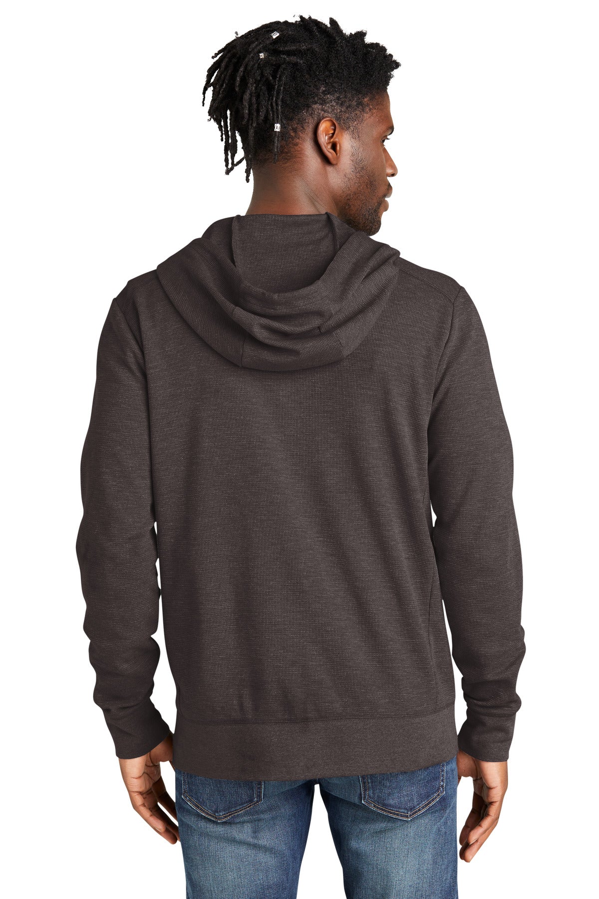 New Era Thermal Full-Zip Hoodie NEA141 Black Heather