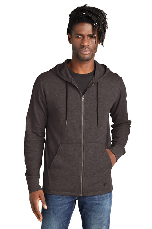 New Era Thermal Full-Zip Hoodie NEA141 Black Heather