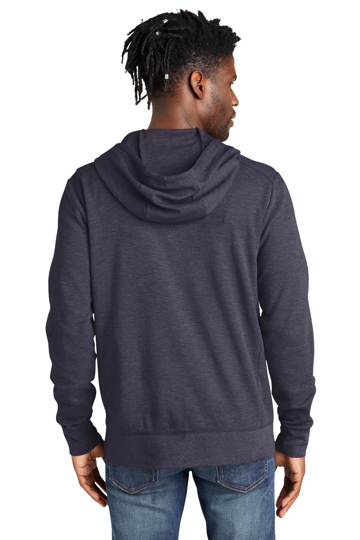New Era Thermal Full-Zip Hoodie NEA141 True Navy Heather