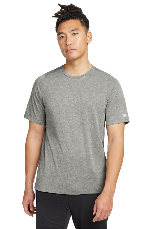 New Era  Series Performance Crew Tee. NEA200 Rainstorm Grey