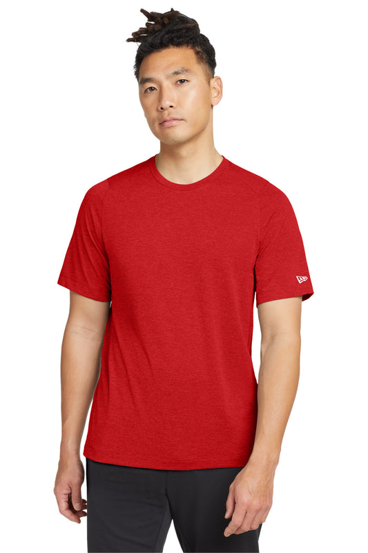 New Era  Series Performance Crew Tee. NEA200 Scarlet