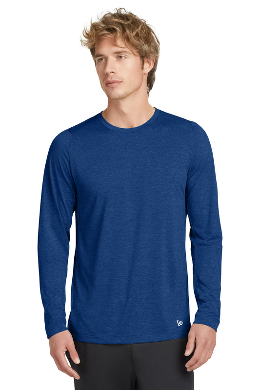 New Era  Series Performance Long Sleeve Crew Tee. NEA201 Royal