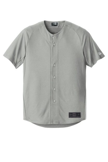 New Era  Diamond Era Full-Button Jersey. NEA220 Grey