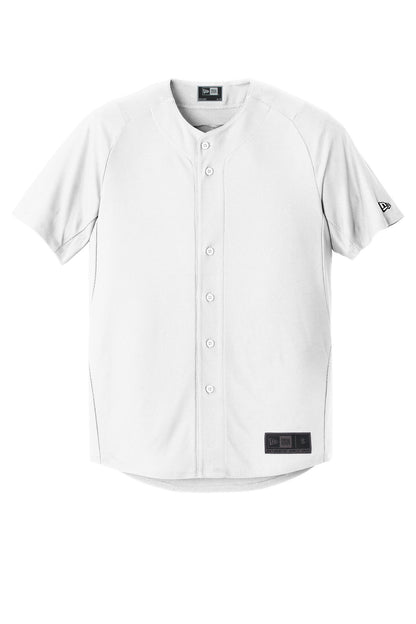 New Era  Diamond Era Full-Button Jersey. NEA220 White