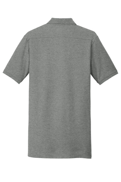 New Era  Venue Home Plate Polo. NEA300 Graphite Heather