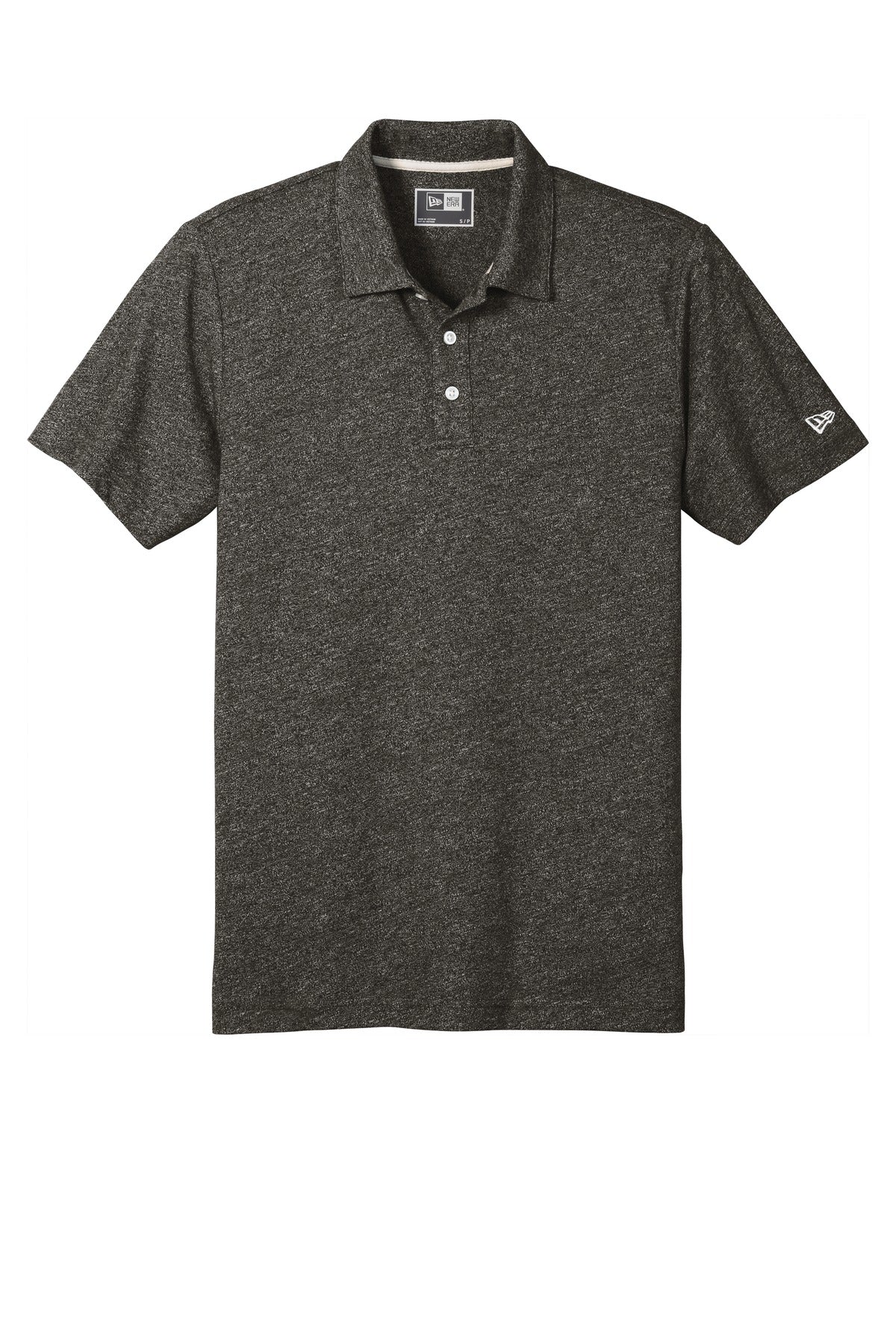 New Era  Slub Twist Polo NEA301 Black Twist
