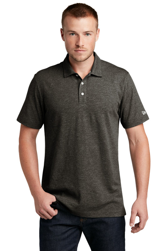New Era  Slub Twist Polo NEA301 Black Twist